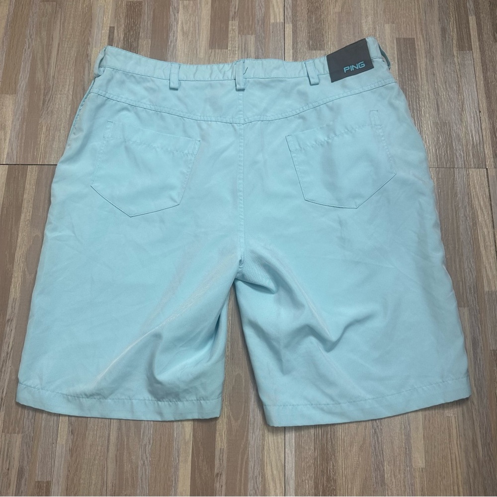 PING Men's Light Blue Golf Shorts, Size 36